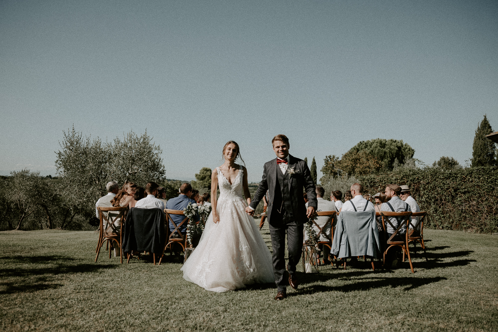 wedding photo in tuscany