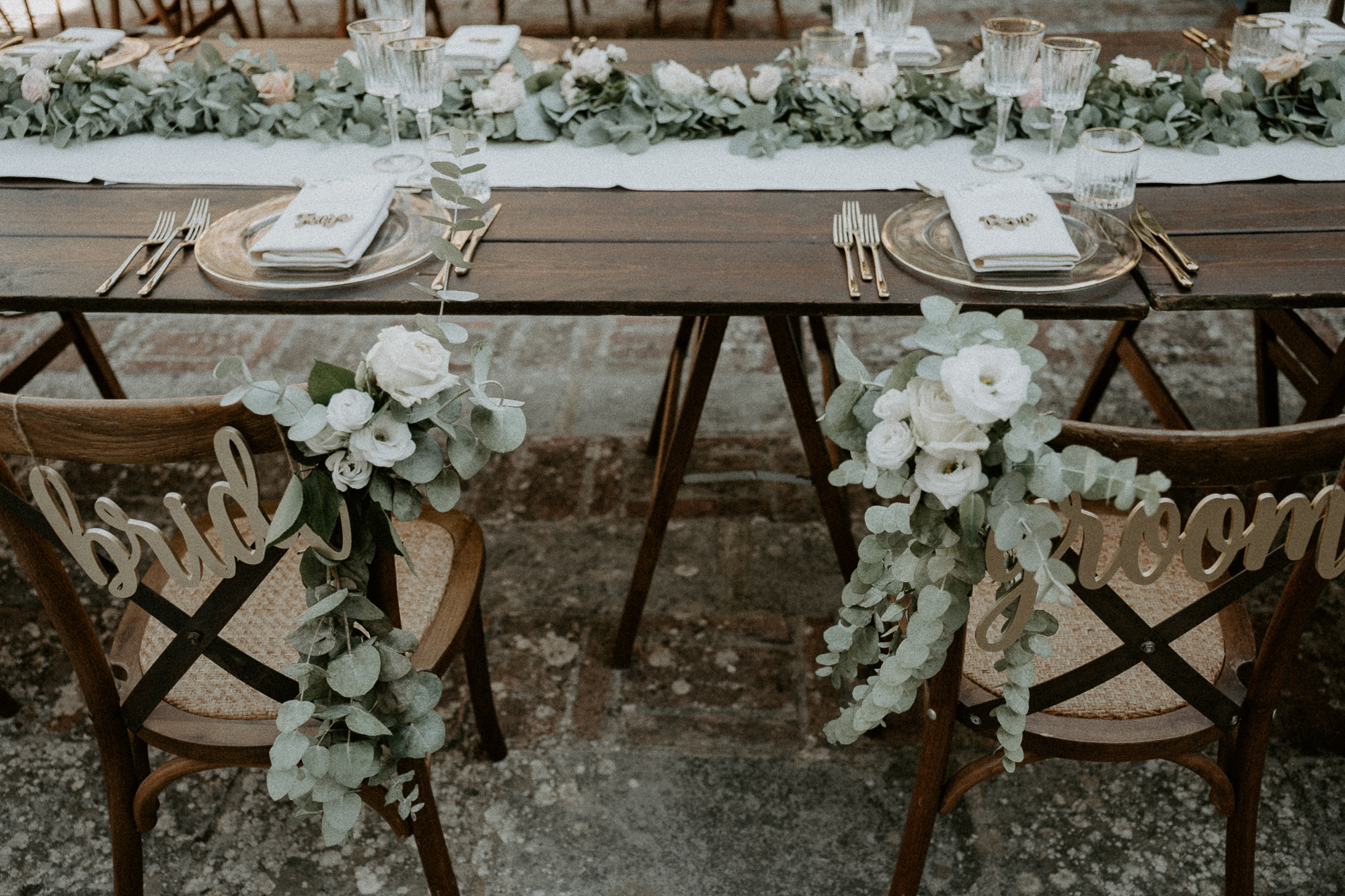 wedding photo in tuscany