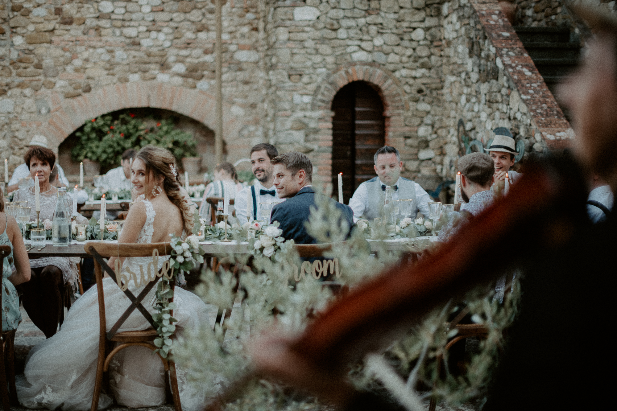 wedding photo in tuscany