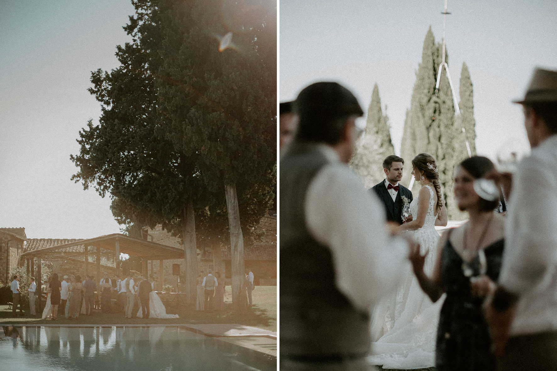 wedding photo in tuscany