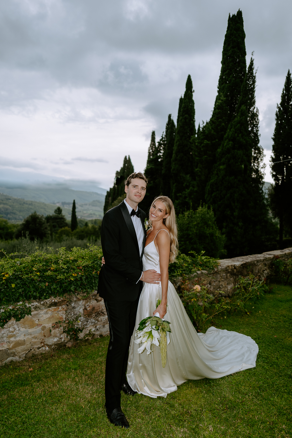 wedding tuscany elegant on film